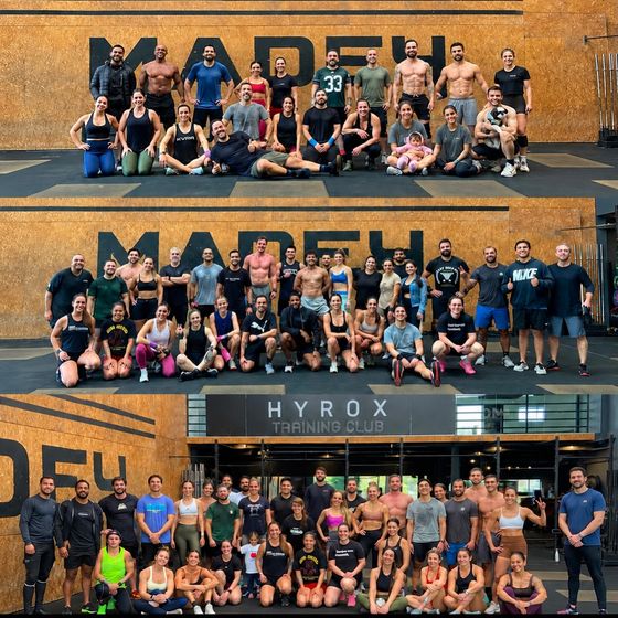 Turma do feriado reunida no box